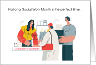 Food Pantry Thanks during National Social Work Month card