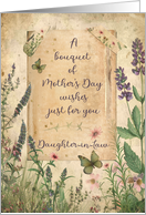 Daughter in Law Mother’s Day Bouquet of Wishes Flower Garden card