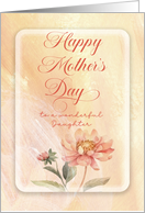 Daughter Mothers Day Peach Pastel Flowers