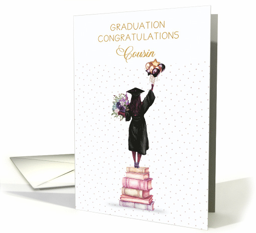 Cousin Graduation Congratulations African American Girl... (1979526)