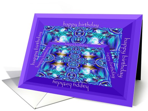 Fractal Framework Fantasy Birthday card (796201)