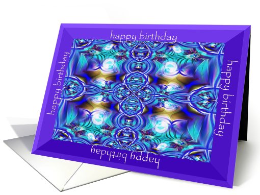 Fractal Fantasy Birthday card (796528)