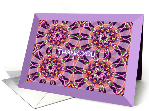 Thank You Abstract Spinning Wheels Kaleidoscope Effect card (803108)
