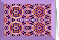 Thank You Abstract Spinning Wheels Kaleidoscope Effect card