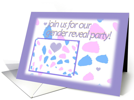A Gender Reveal Party Invitation card (833319)