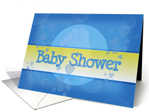 Baby Shower Blue for Boy Invitation card (834385)
