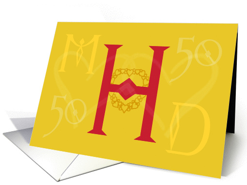 Happy Anniversary Year and Initial Specific card (836699)
