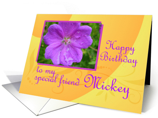 Happy Birthday Special Friend Mickey card (837162)