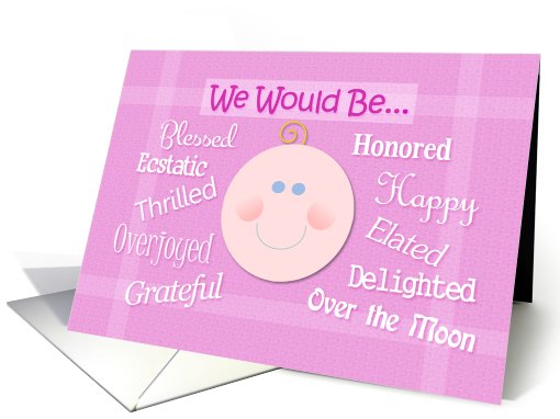 Will You Be Our Baby's Godparents Whimsical Request card (848300)