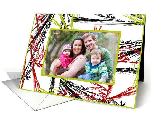 Abstract Grass Any Occasion Photo card (850337)