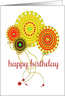 Happy Birthday Colorful Balloons card