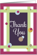 Thank You So Much Stripes and Polka Dots card