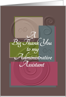 Thank You to my Administrative Assistant card