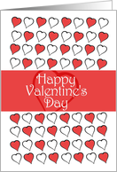 Happy Valentine’s Day Lots of Hearts card