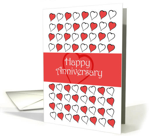 Happy Anniversary Lots of Hearts card (893400)