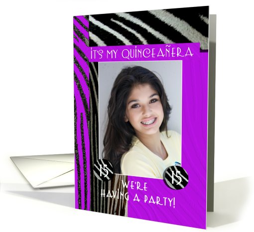 Quinceanera Party Invitation Photo card (896081)