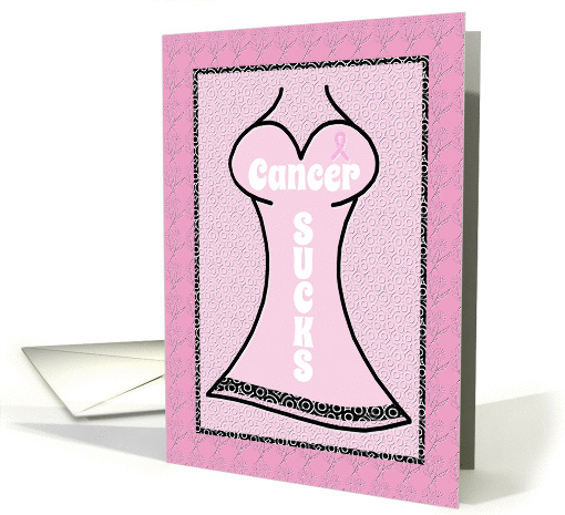 Cancer Sucks Breast Cancer Pink Dress for Support card (909785)