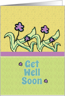 Get Well Soon Cheerful Flowers card