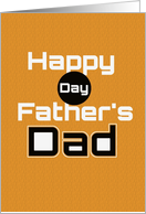 Happy Father’s Day Dad Bold and Simple card