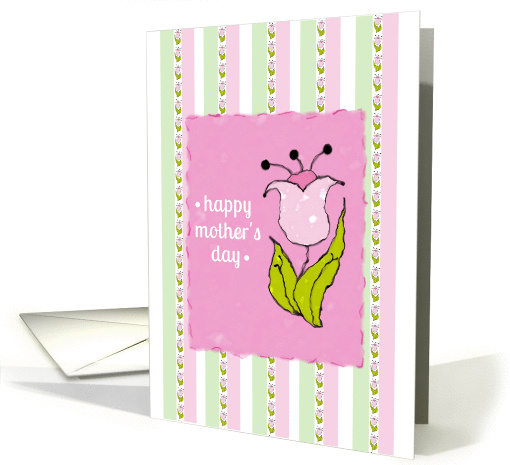 Happy Mother's Day Cheery Rows of Pink Tulips card (917003)