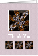 Thank You Framed Abstract Starfish card