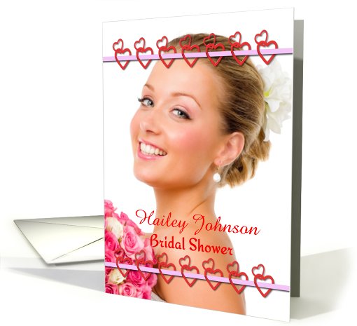 Bridal Shower Invitation Photo Card Customize Text card (932796)