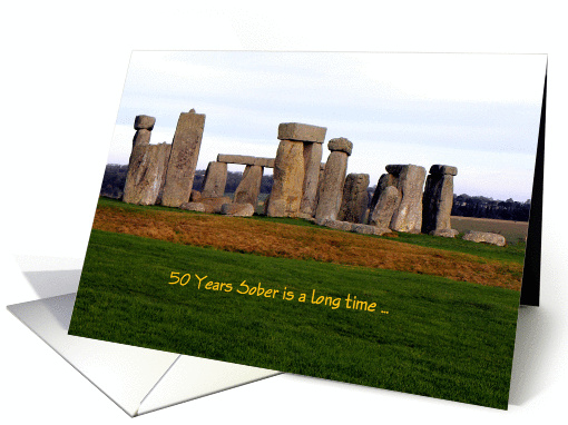 50 Year Sobriety Birthday / Anniversary card (865873)