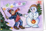 Merry Christmas! Winter friends card