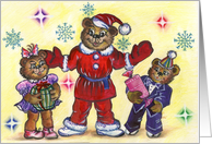Merry Christmas and Happy New Year!For grandchildren card