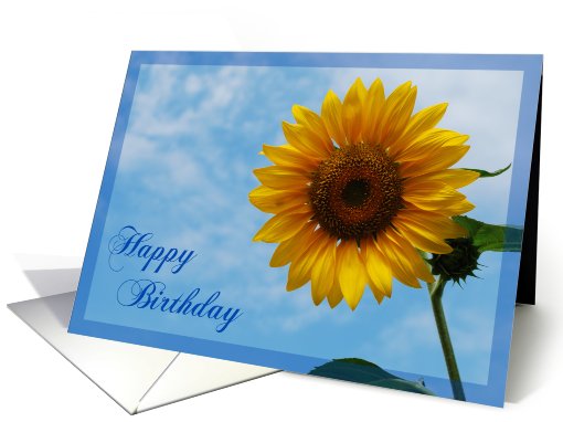 Happy Birthday sunflower card (717534)