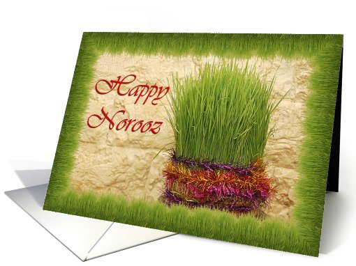 Happy Norooz - wheat grass card (725711)