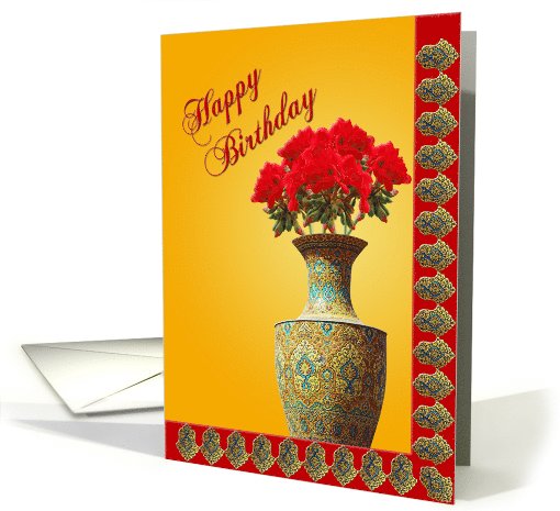 Happy Birthday - flower pot card (728305)
