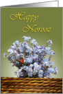 Happy Norooz - wild flowers-English card