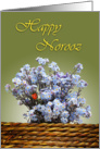Happy Norooz - wild flowers-English card