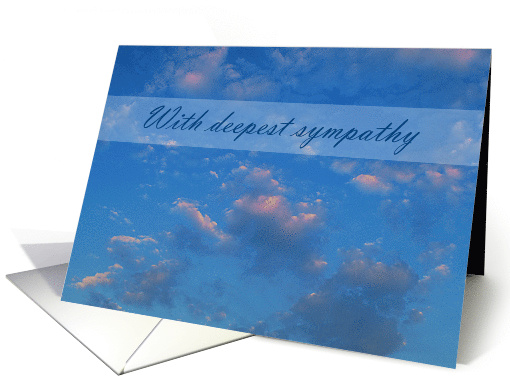 With Deepest Sympathy - Sky card (755198)