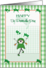 Happy little Girl, St. Patrick’s Day card
