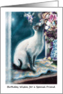 Faery and Cat, Birthday to special friend card