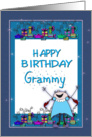 Presents, Happy Birthday Grammy, from girl card