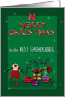 Merry Christmas to Teacher card