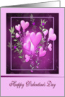 Happy Valentine’s Day, Blooming Floral Hearts card
