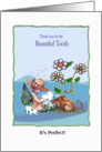 Thank you from the Tooth Fairy, loss of tooth card