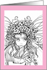 Color-Me Garden Fairy, Blank card