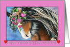 Fairy on a horse with Hearts Valentine’s Day card