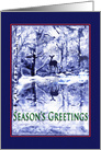 Season’s Greetings, Winter scene card