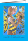 Happy Birthday to Granddaughter, Fairy and Honey bees card