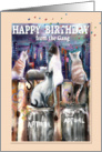 CITY CATS,From the GANG, Happy Birthday card