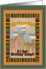 Happy Hippos, Whimsical Birthday Art card