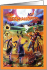 Whimsical Ghosts, Witches & Scarecrow card