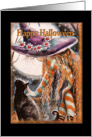Happy Halloween, Cute Witch Pets Kitty card