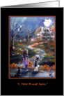 Haunted house, Cute Trick or Treat card